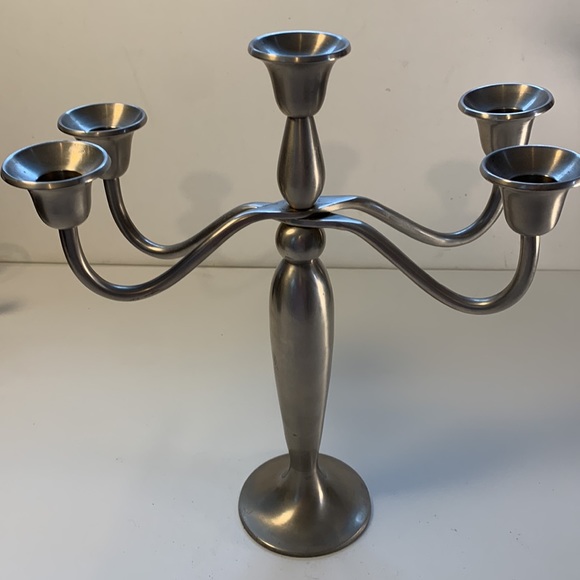 Bombay Company 5 Light Pewter Candelabra - Picture 2 of 5